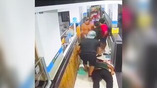 Man Violently Shot to Death in Front of Women at Gym (Green Shirt)