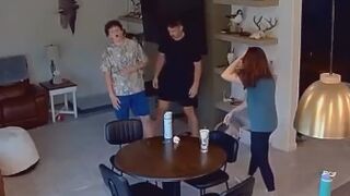 Dad just saved his life, someone get that man a beer!