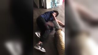 Group of "Friends" Beat Kid into a Violent Seizure and Step Over Him