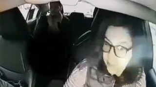 Female Taxi Driver catches Passenger Masturbating in Back Seat