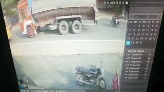 Couple Killed Instantly when Truck Crushes them in Between Vehicles (See Description)