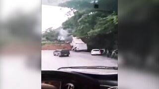 Truck Loaded with Sulferic Acid Crashes into the Water Supply in Brazil (See Description)