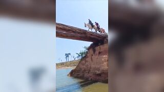 Poor Horse gets Spooked on Bridge....I just Hope he's Ok