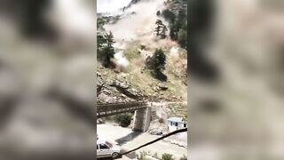 Man Recording Crushing Avalanche Realizes his House might Be next