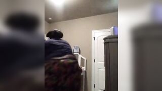 Black Girl tries to do a Bare Naked Flaming Twerk