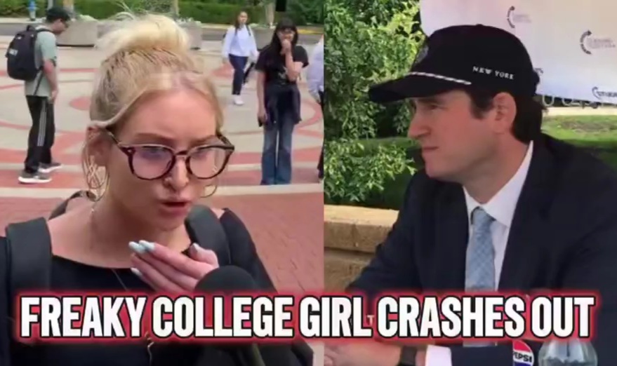 Alex Stein catches retarded leftist admitting being on Cocaine and being vaccine addi