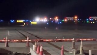 Frontier Airlines aircraft forced to make an emergency after a pedestrian sucked into