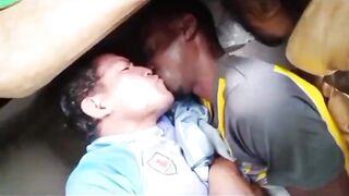 2 Criminals Forced to Tongue Kiss