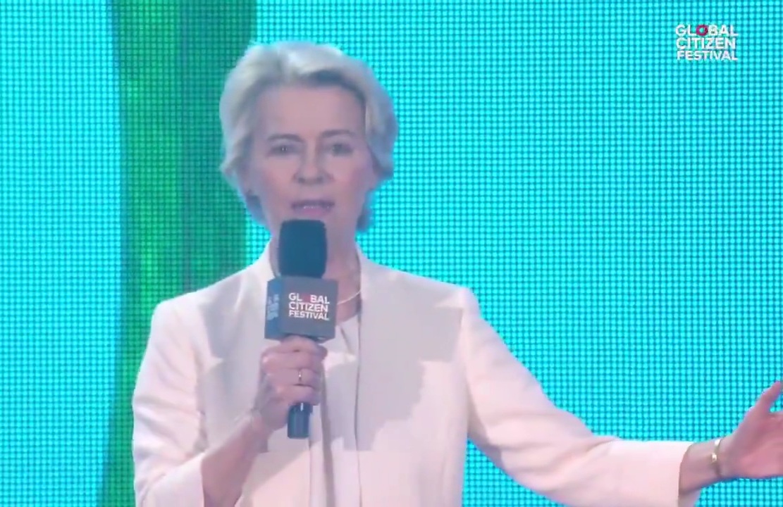 Ursula Von Der Leyen commits to"vaccinating"over 500 million children with Bill Gates