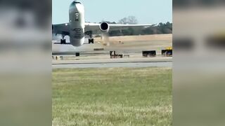 Qatar Airbus hit with strong winds landing at Atlanta airport