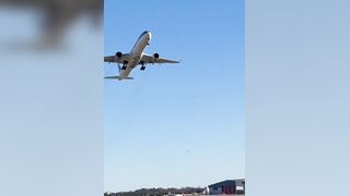 Qatar Airbus hit with strong winds landing at Atlanta airport