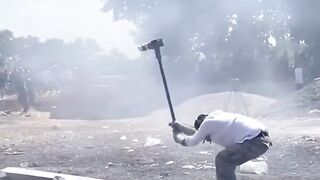 LOL: The Festival of Exploding Hammers in San Juan de la Vega, Mexico.