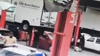 Mechanic in Mysterious Accident at Shop...