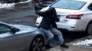 DA releases footage of gangs shooting over 180 bullets in the middle of the streets in Brooklyn.