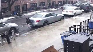 DA releases footage of gangs shooting over 180 bullets in the middle of the streets in Brooklyn.
