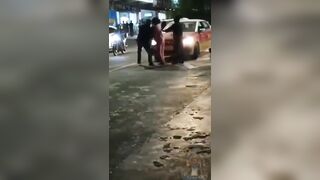Man trying to Leave Screaming Annoying Woman gets Instantly Run Over (Her Fault)