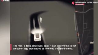 Tesla Detects "People" Driving Through a Graveyard