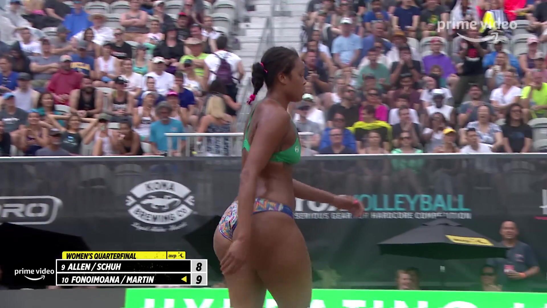 BEACH VOLLEYBALL SLAM FROM A STELLAR BUTT