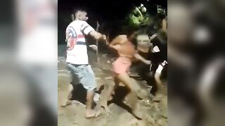 Girl in Pink gets Bone Cracking Beating