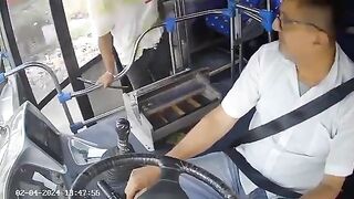 The Friendliest Robbery of Bus Driver you'll Ever See (Some Context in Description)