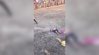 Man tries to do a Backflip over a Bull...and Lands It!