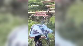 A 16-year-old girl died at an adventure park in China. She warned staff multiple times that her safety rope wasn't secured properly, but they ignored her and pushed her off anyway.