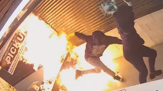 Man set himself on fire during an arson attack at a cannabis dispensary in Michigan