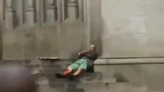 Homeless Man in Brazil saves Woman from Gunman on Church Steps and Gives His Own Life