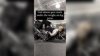 Girl in the Gym gets Stuck then get's More than She Thought..She Enjoy It?