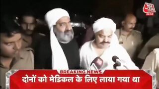 Murder Video on live Tv of Atiq Ahmed an Indian Gangster who may have Deserved It (See Description for full story)