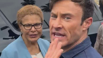 Karen Bass getting lit up in public for her failures