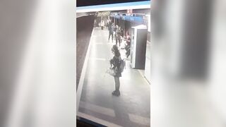 African Migrant does this to a Random Innocent Female in Barcelona