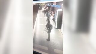 African Migrant does this to a Random Innocent Female in Barcelona