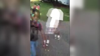 Shock Video: What is Bullying? This. 2 Black Girls Bully Little White girl