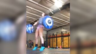 Ouch! Girl Lifting goes Wrong, Drives her Head into the Mat. Watch Twice short video