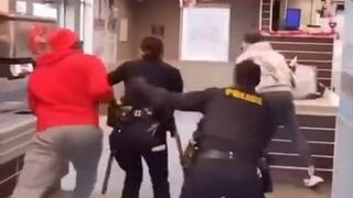 Child Predator Tries to Run From Police... Man in Red Hoodie Helps!