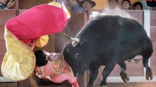 Horn through the Head: Matador gets What He Deserves from Giant Bull goes Straight to Hospital
