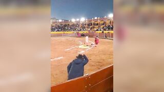 Horn through the Head: Matador gets What He Deserves from Giant Bull goes Straight to Hospital