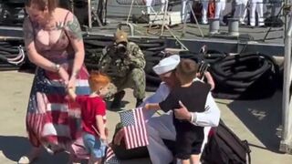 After 326 days at sea, longest U.S. aircraft carrier deployment since Vietnam, the US