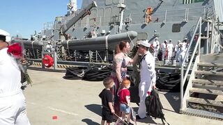After 326 days at sea, longest U.S. aircraft carrier deployment since Vietnam, the US