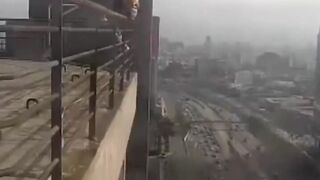 Teen Trying to Make a TikTok from a High Rise Ends Tragically (2 Angles)