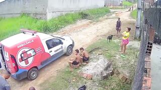 Bull Attack Caught On CCTV