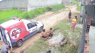 Bull Attack Caught On CCTV