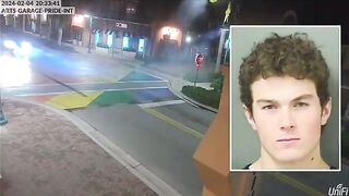 Florida Man Arrested after "Vandalizing" the Street by Doing Burnouts on Satan's LGBTQ Flag.