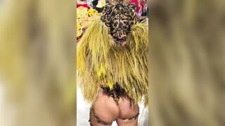 Brazilian Carnival Dancer is Kind of Scary