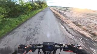 Even nature itself hates scooter riders.