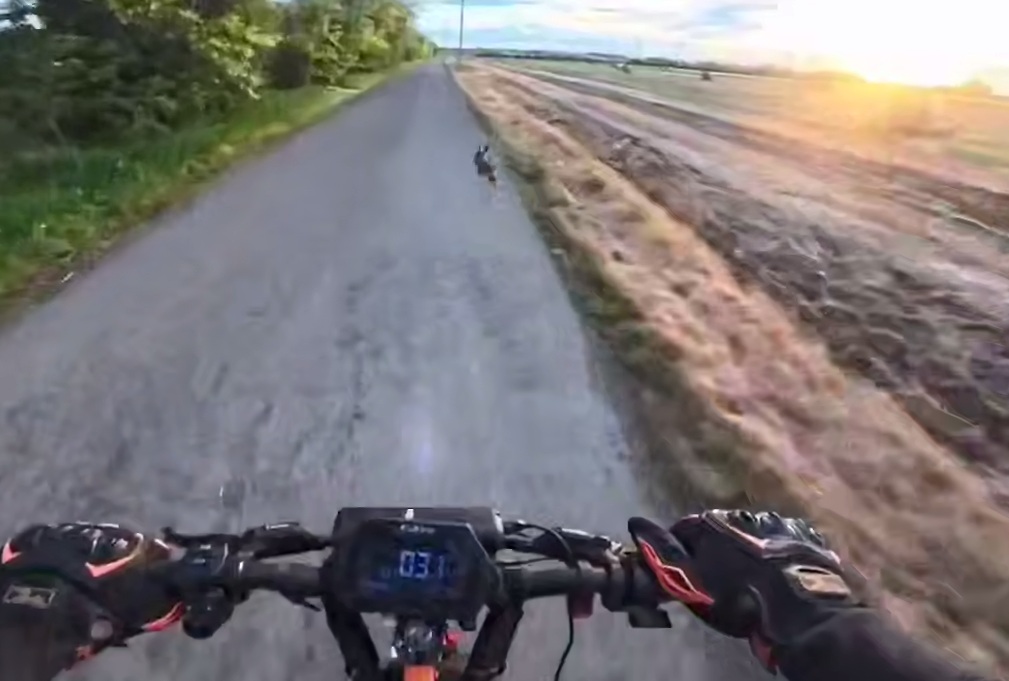 Even nature itself hates scooter riders.