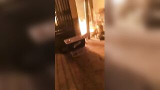 In Mexico, some guy was messing around with fireworks. He hit some gas cylinders out on the street—and the whole damn block got blown to smithereens.