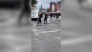 Irish man forced to teach migrant a lesson in Dublin’s Parnell Square
