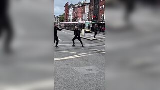 Irish man forced to teach migrant a lesson in Dublin’s Parnell Square